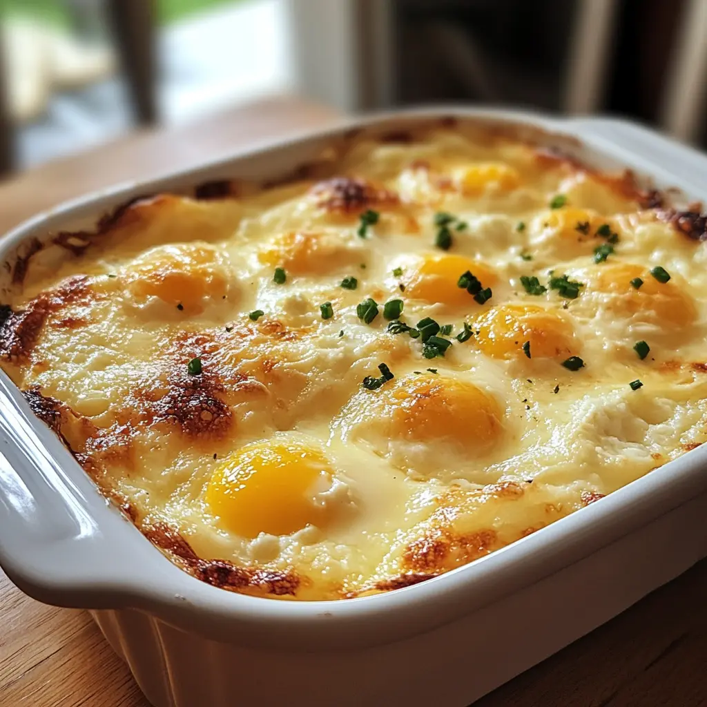 Golden-brown baked cottage cheese eggs in a muffin tin, garnished with fresh herbs.