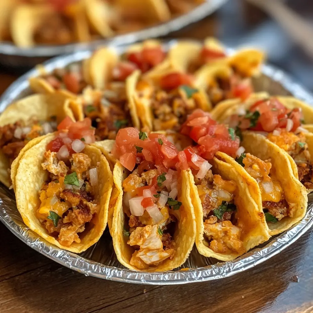 Golden, crispy Taco Ranch Bites filled with seasoned beef, cheese, and ranch, served with salsa and sour cream.