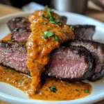 Close-up of cowboy butter steak sliders with melted cheese